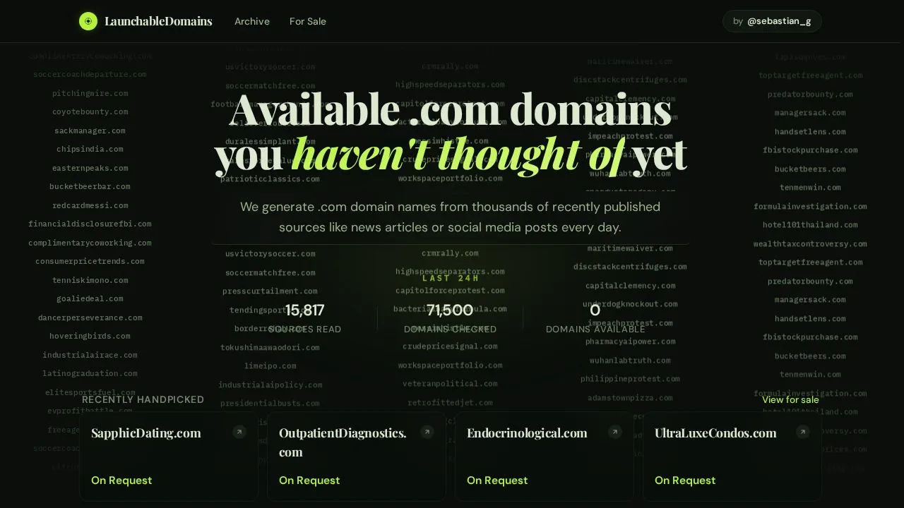 LaunchableDomains.com